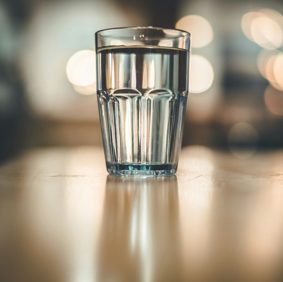 fresh water glass