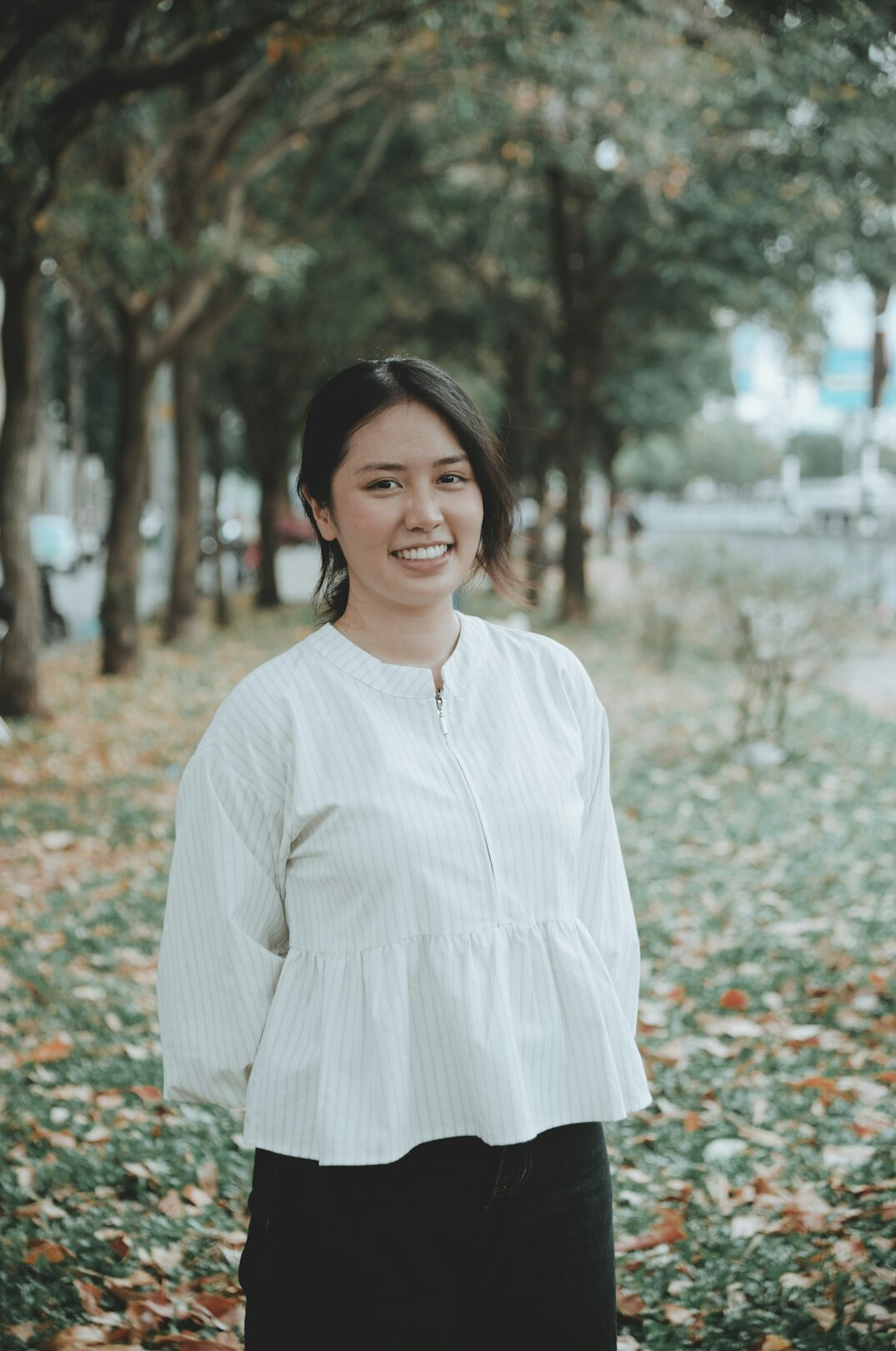 Smiling woman portrait in business casual