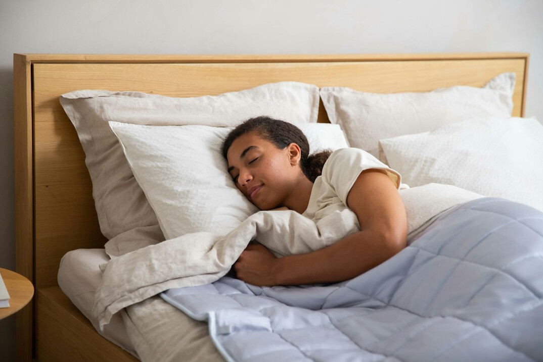 person sleeping peacefully